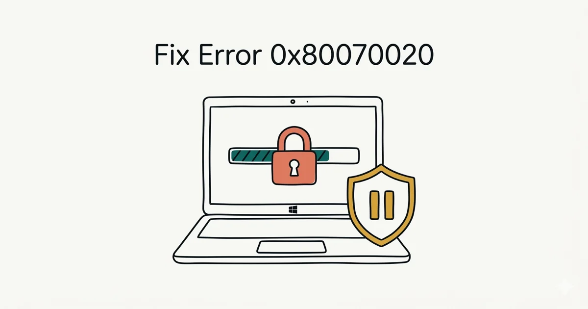Fix Windows Update Error 0x8007001f (0x20006 Installation) cover image