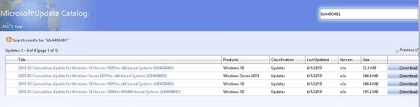 Microsoft Update Catalog