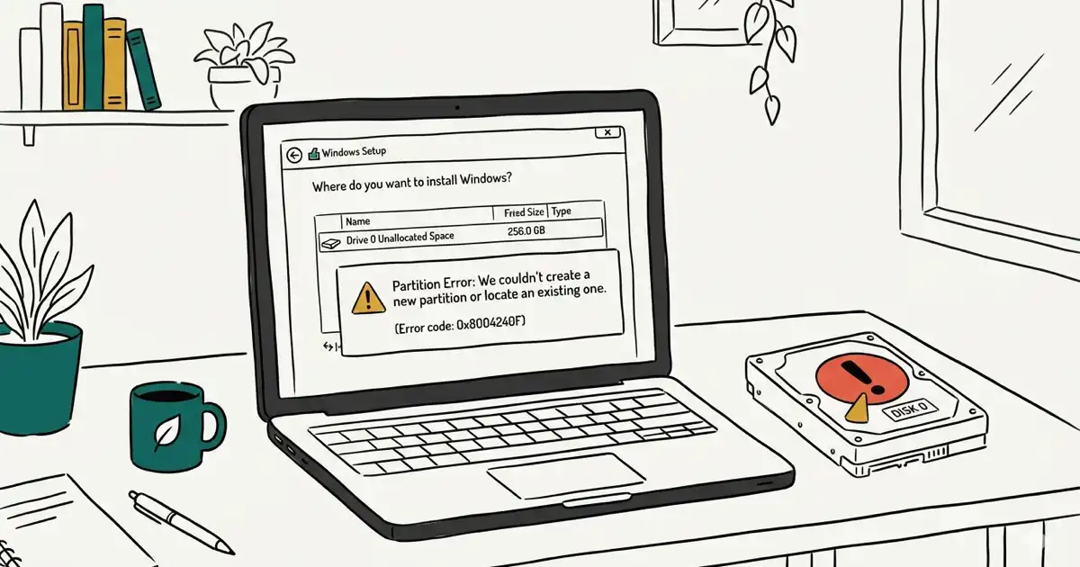 Fix Windows Installation Error 0x80300024 (6 Methods) cover image