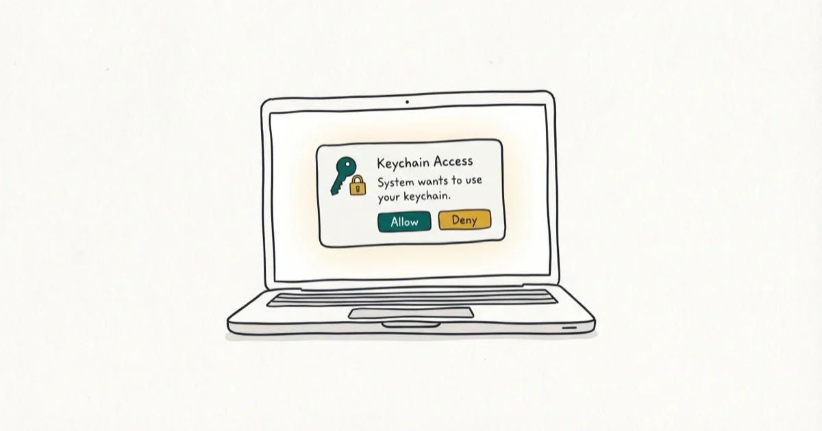 Fix Accountsd Wants to Use the Login Keychain on Mac cover image