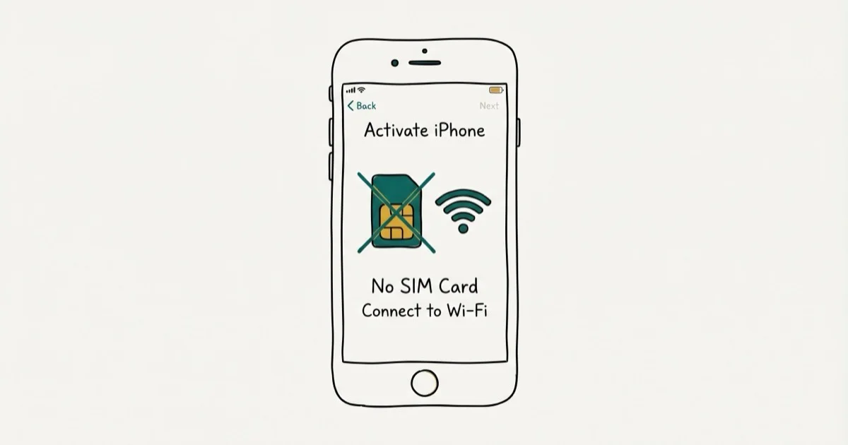 How to Activate iPhone Without SIM Card: 5 Working Methods cover image