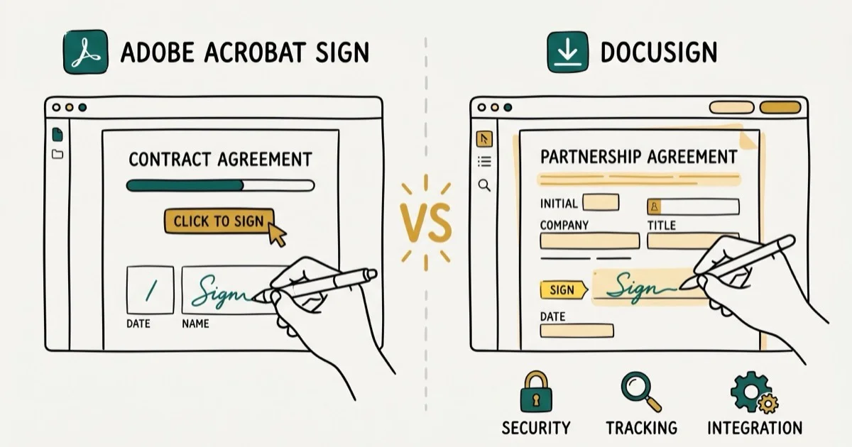 Adobe Acrobat Sign vs DocuSign: Full Comparison 2026 cover image