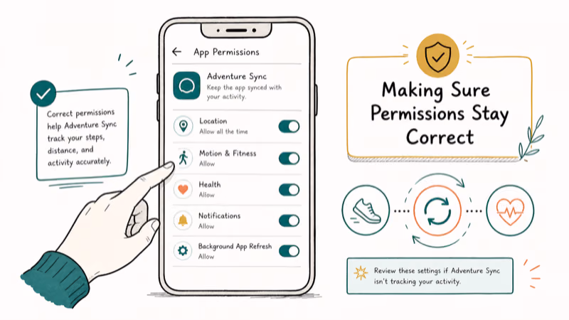 Hand-drawn illustration: Making Sure Permissions Stay Correct