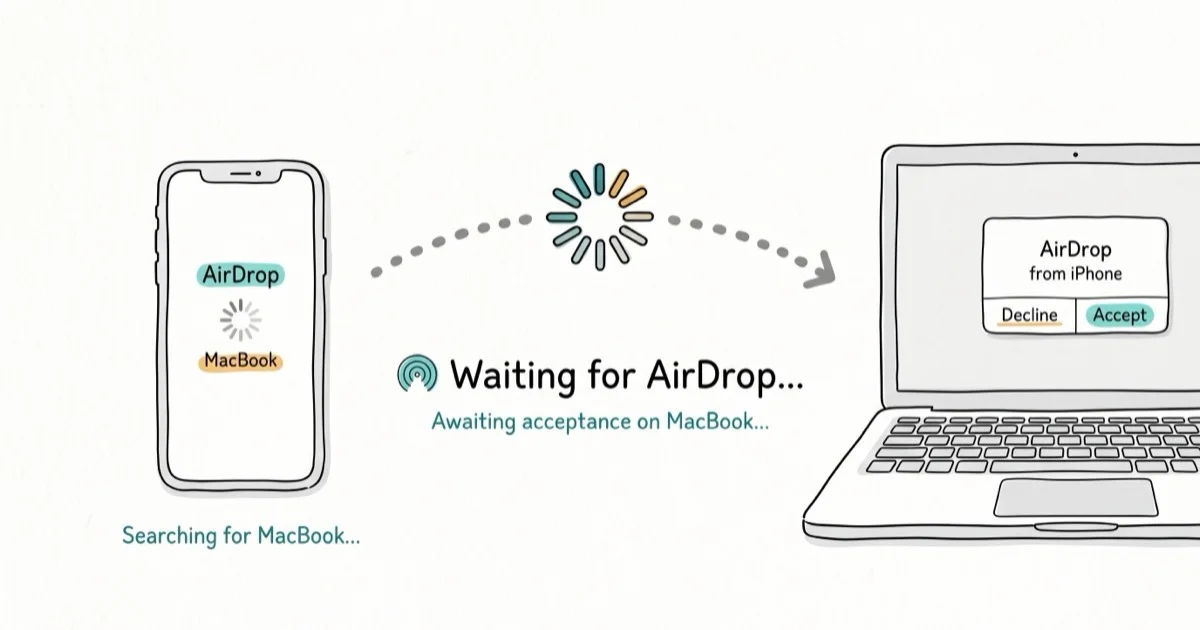 AirDrop Stuck on Waiting? 7 Quick Fixes for iPhone and Mac cover image