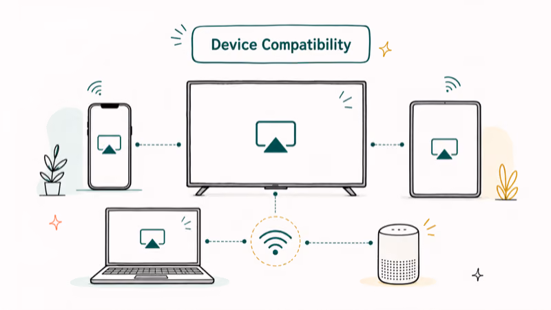 Hand-drawn illustration: Device Compatibility