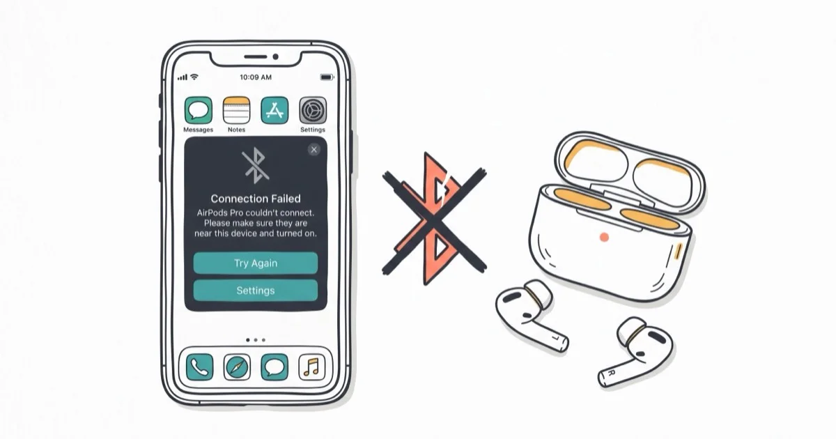 AirPods Connection Failed: 6 Ways to Fix It (2026) cover image