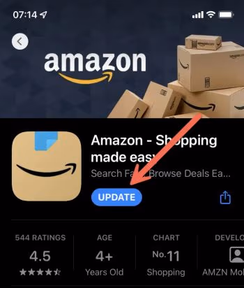 Update Your Amazon App