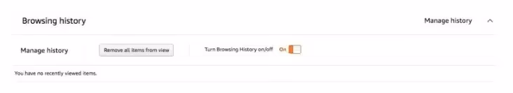 Hide Your Amazon Search History