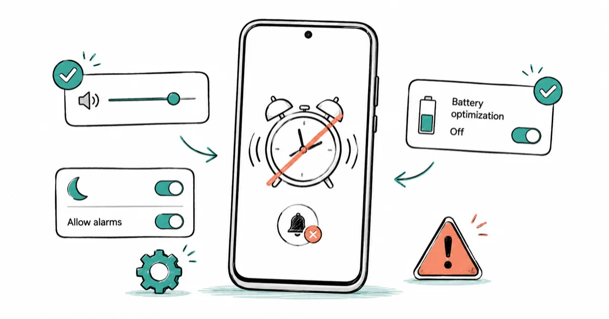 Android Alarm Not Going Off? 8 Fixes That Actually Work