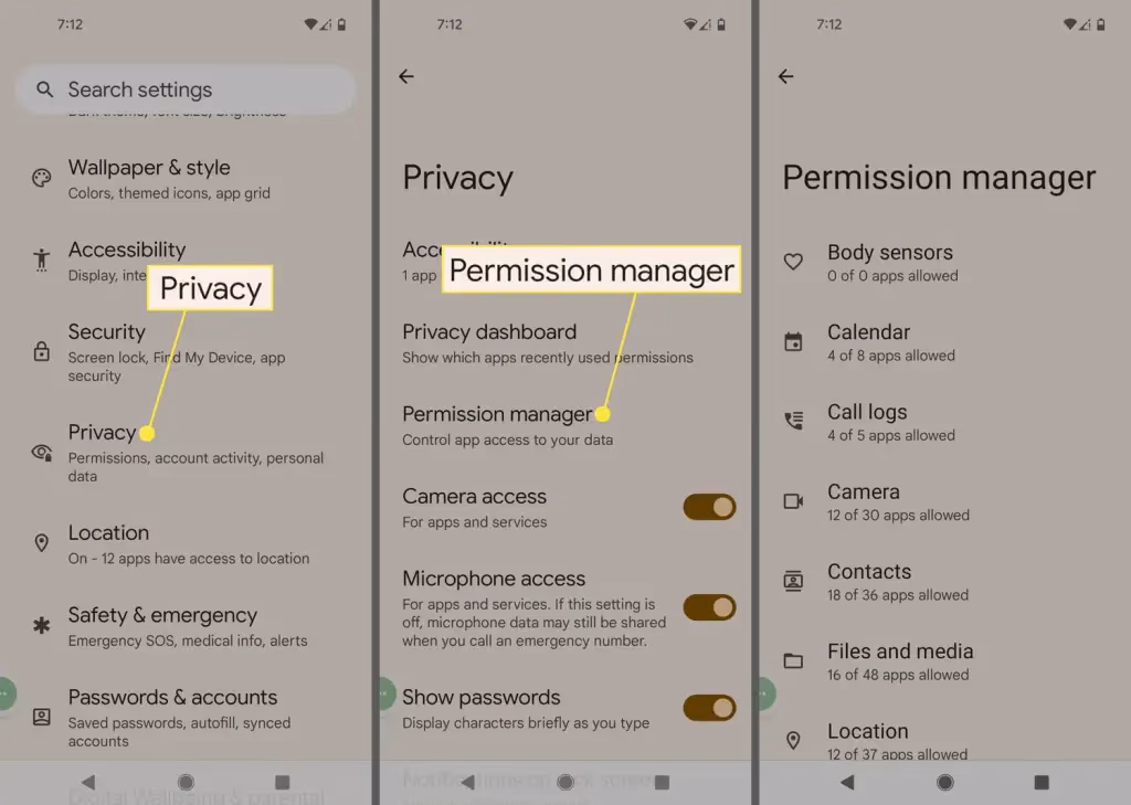 Check App Permissions
