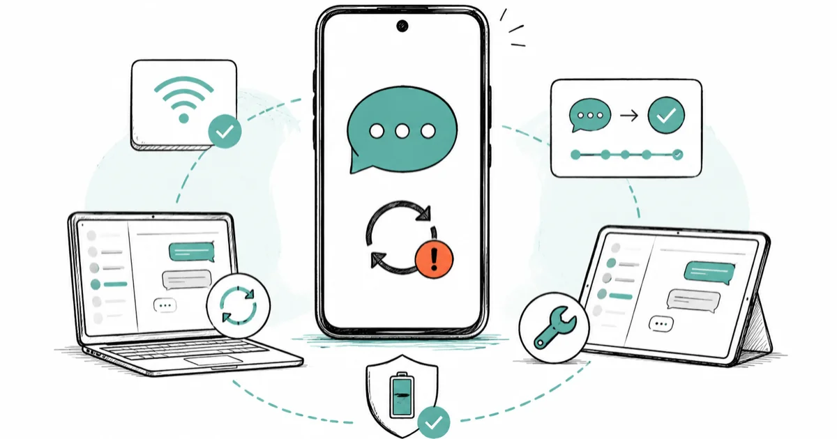 Android Messages Not Syncing? Fix Phone, Web, and RCS cover image
