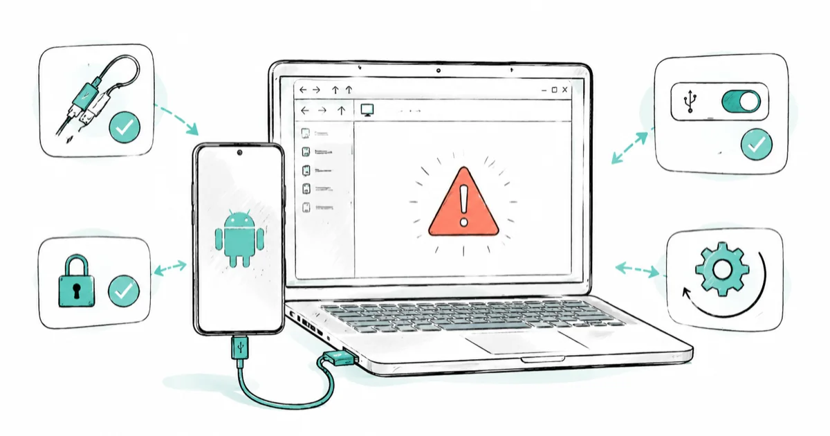 Android Phone Not Showing on PC? 9 Fixes for Windows