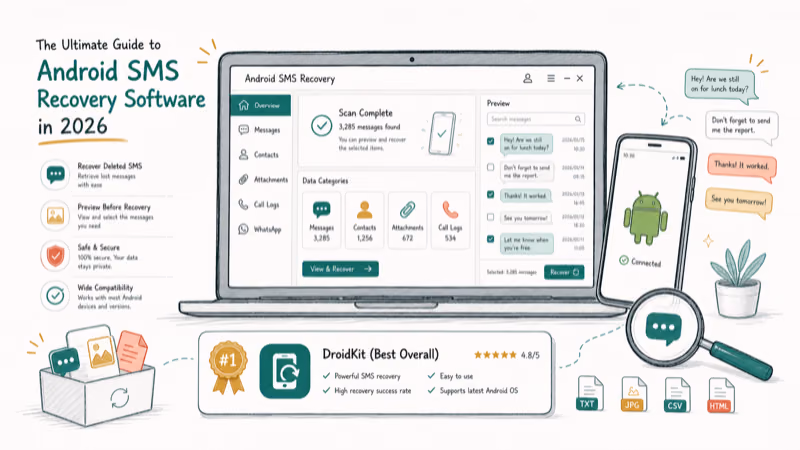 Hand-drawn illustration: DroidKit (Best Overall)