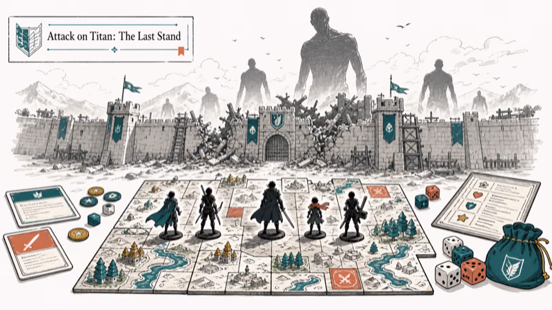 Hand-drawn illustration: Attack on Titan: The Last Stand