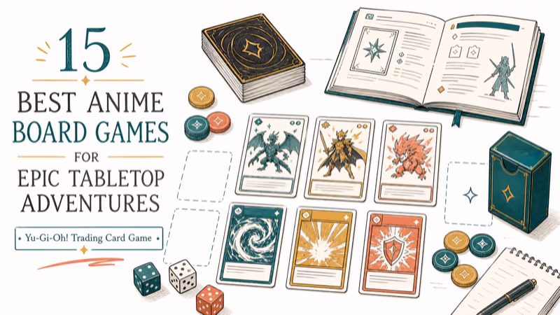 Hand-drawn illustration: Yu-Gi-Oh! Trading Card Game