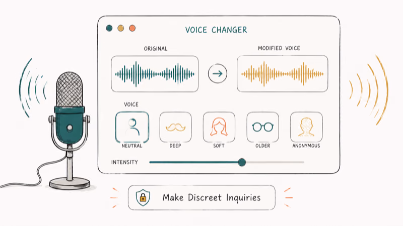 Hand-drawn illustration of Make Discreet Inquiries