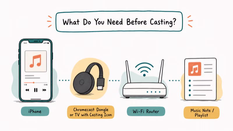 Hand-drawn illustration: What Do You Need Before Casting?
