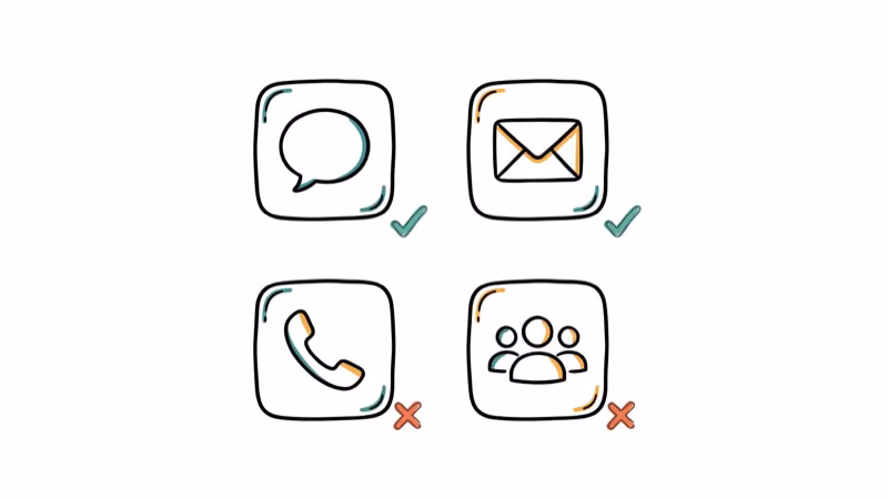 Grid of chat app icons with green checkmarks for moderated and red X for unmoderated