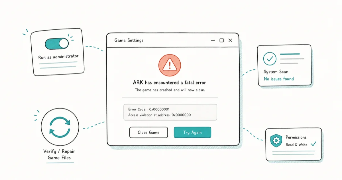 How to Fix the Ark Fatal Error on PC: 7 Proven Methods cover image