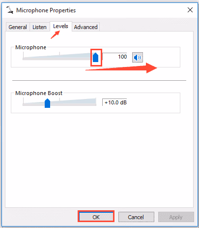 Change Microphone Properties to fix Astro A10 Mic Not Working