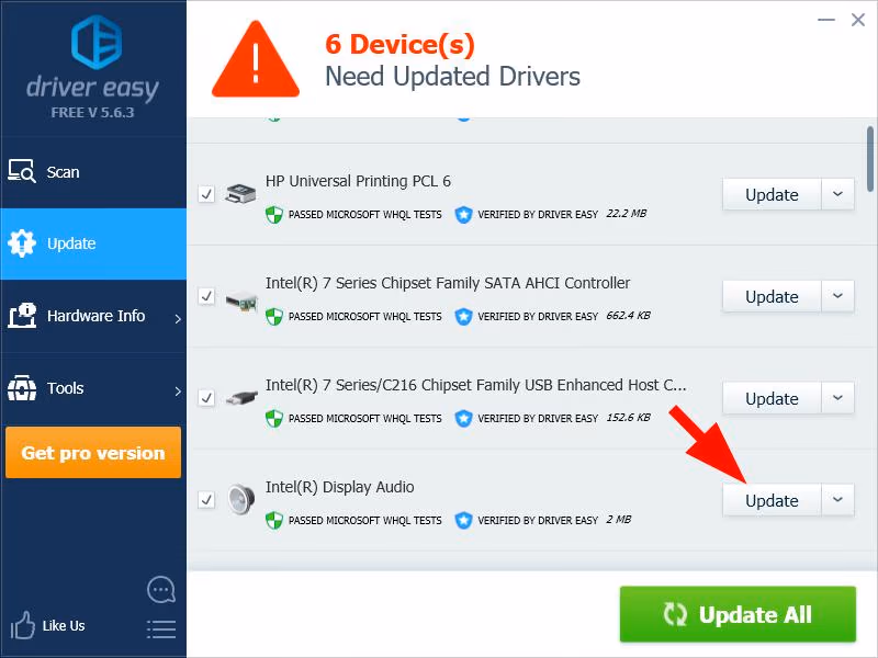 Update Driver with Driver Easy to fix Astro A10 Mic Not Working