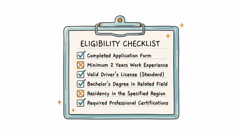 Checklist clipboard showing unlock eligibility requirements with checkmarks