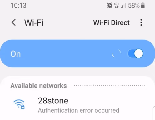 Android Wifi Authentication Errors