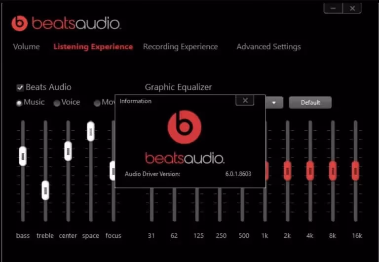 Beats audio driver and Hewlett-Packard