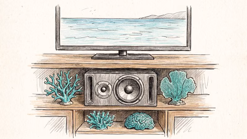 Center channel speaker placement options below and above TV screen compared
