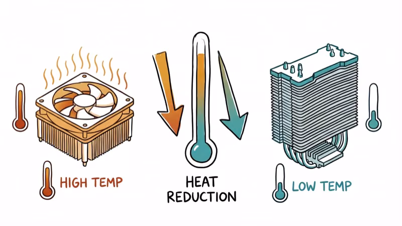 Stock Wraith Stealth cooler compared to aftermarket tower cooler temperature difference