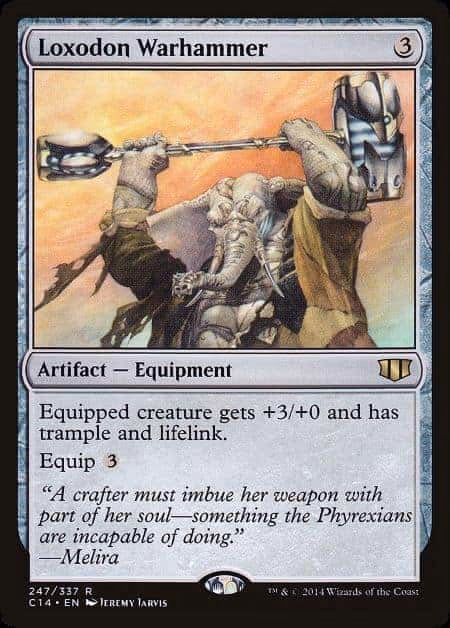 Best MTG Equipment - Loxodon Warhammer