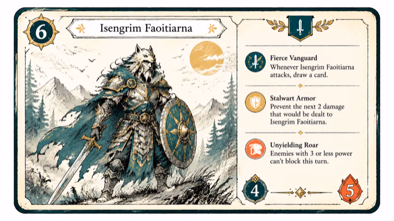 Hand-drawn illustration of Isengrim Faoitiarna