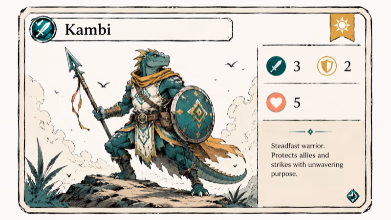 Hand-drawn illustration of Kambi