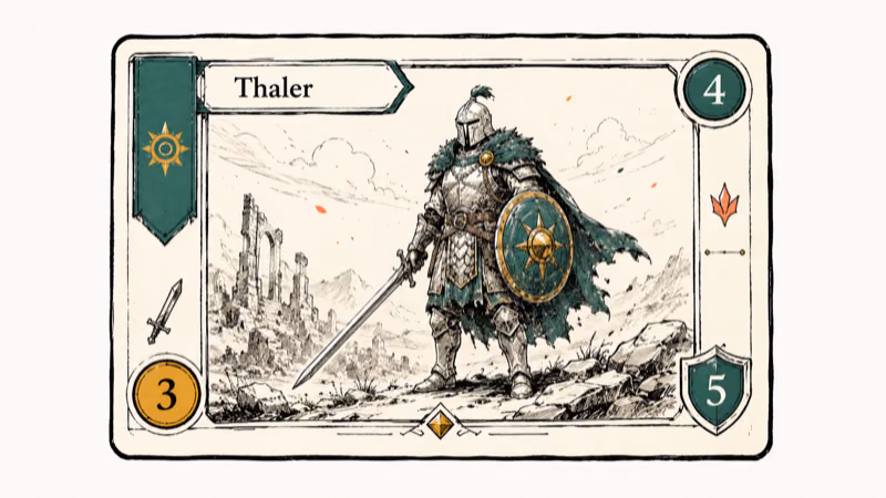 Hand-drawn illustration of Thaler