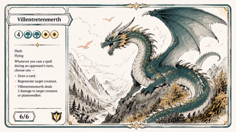 Hand-drawn illustration of Villentretenmerth