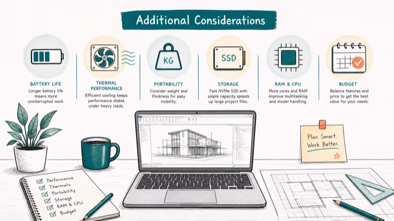 Hand-drawn illustration: Additional Considerations
