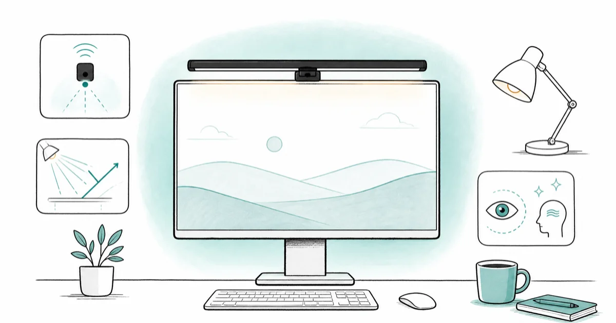 Best Monitor Light Bar for Eye Strain: 4 Glare-Free Picks cover image