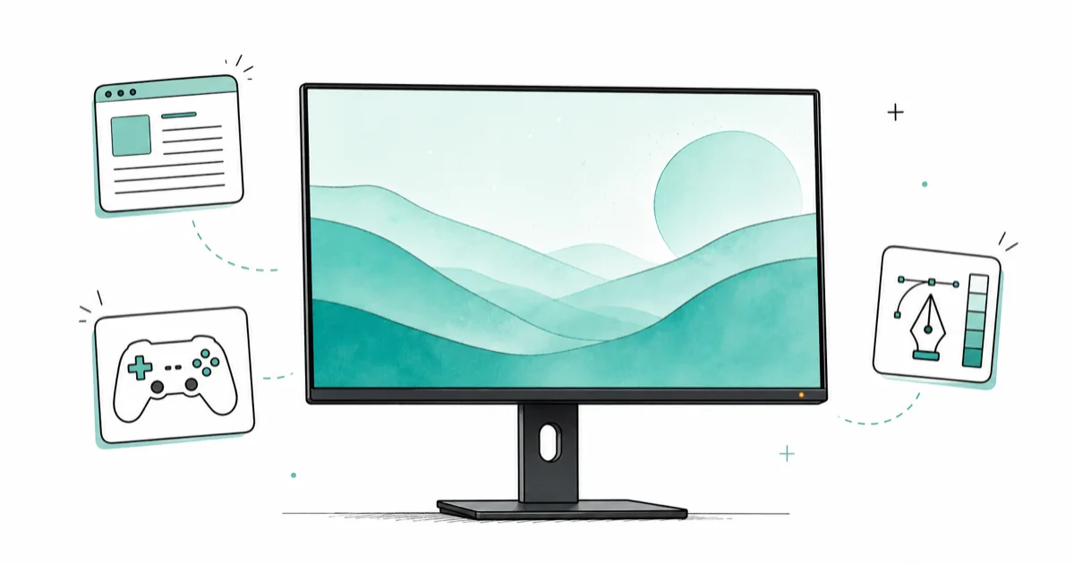 Best Monitor 2026: Top Picks for Work, Gaming, Creative cover image