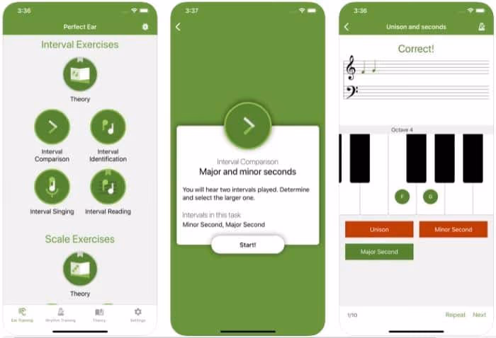 Best Music Theory App - Perfect Ear