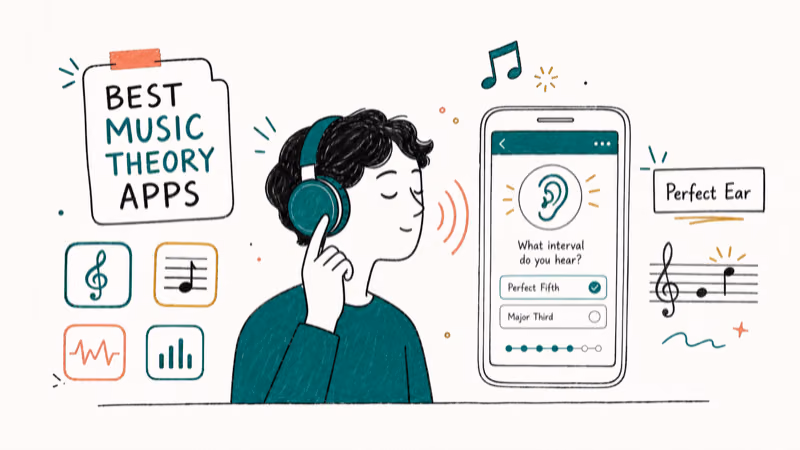 Hand-drawn illustration: Perfect Ear