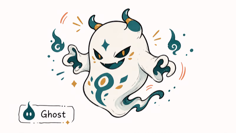 Hand-drawn illustration: Gengar
