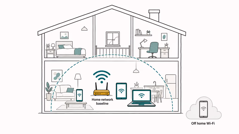 Home router covering every Wi-Fi device as a network-wide parental control baseline layer