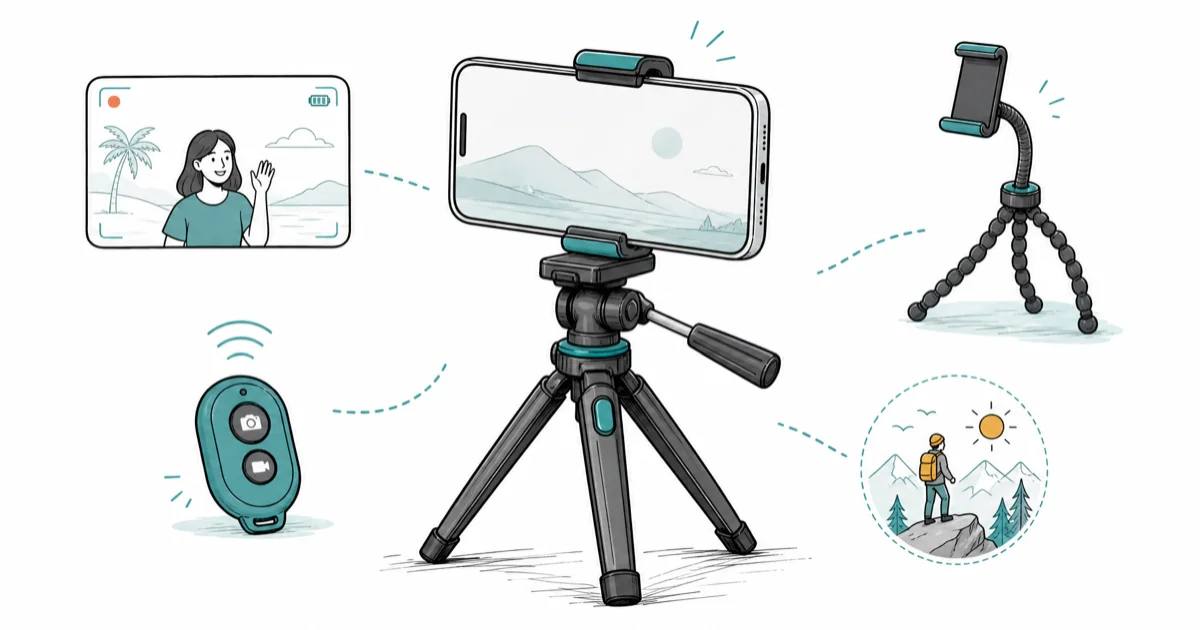 Best Phone Tripod for Video: 6 Picks by Use Case (2026) cover image
