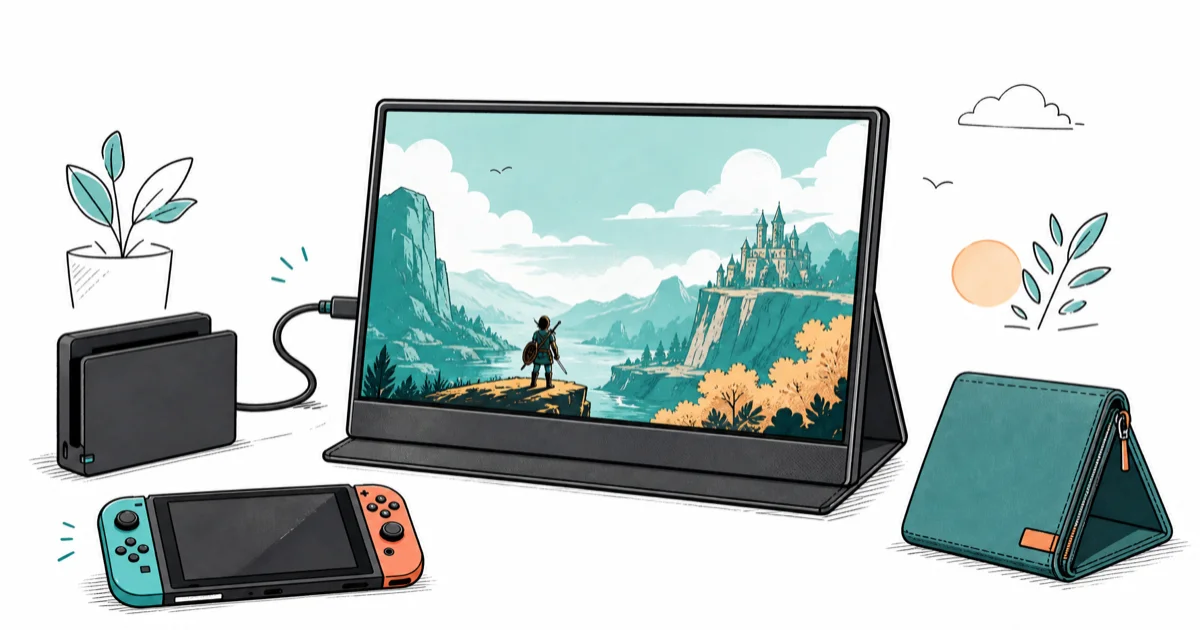 Best Portable Monitor for Nintendo Switch in 2026: 4 Picks cover image
