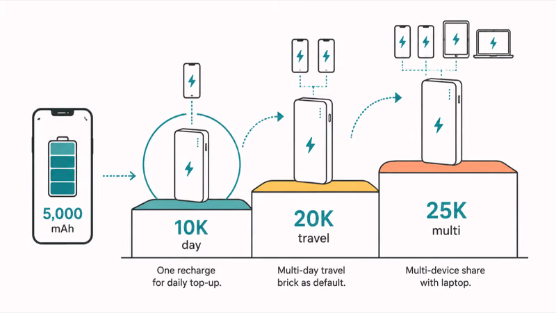 Galaxy capacity ladder matching ten twenty and twenty five K banks
