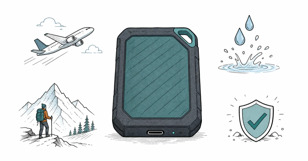 Best Rugged Portable SSD for Travel 2026: 4 Tested Picks cover image