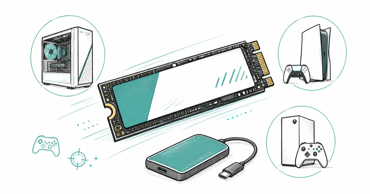 Best SSD for Gaming in 2026: NVMe and External Picks cover image