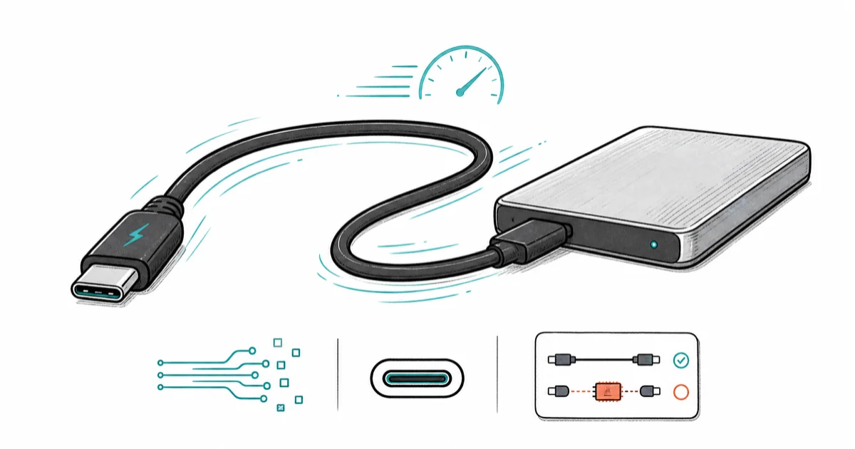 Best USB4 Cable for External SSD in 2026: 40 Gbps Picks cover image