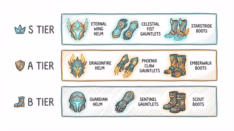 Warlock exotic armor tier list ranking helmets gauntlets and boots