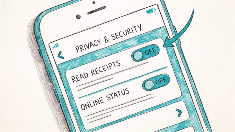 WhatsApp mod privacy settings showing hidden blue ticks and status controls